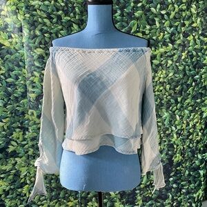 Summer Off the Shoulder Top Soft & Feminine Size Medium By Thread & Supply GUC